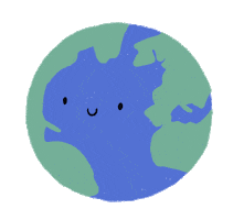 Earth Sticker by satelittle_trendstudio