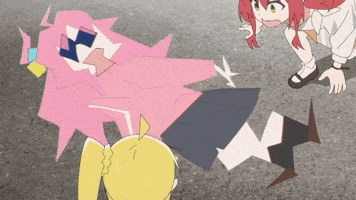 Girl Glitching GIF