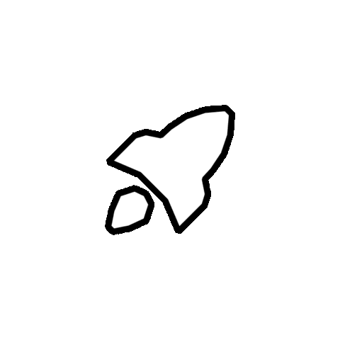 Spaceship Buro Sticker by burocratik