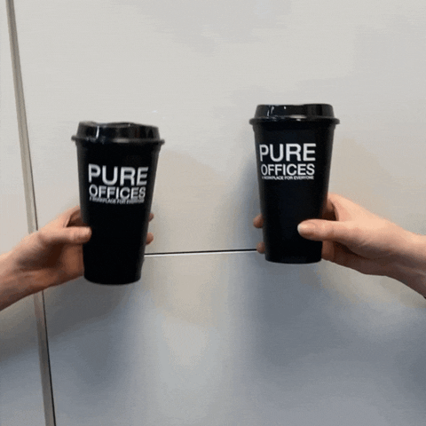 Cheers Celebrate GIF by Pure Offices