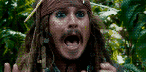 scared pirates of the caribbean GIF