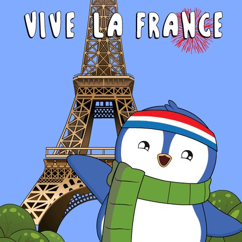 France Paris GIF by Pudgy Penguins