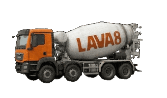 Concrete Truck Sticker by doms