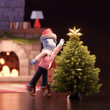 Christmas Tree Santa GIF by Good Vibes Club