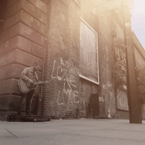 Busking Black And White GIF by Feeder