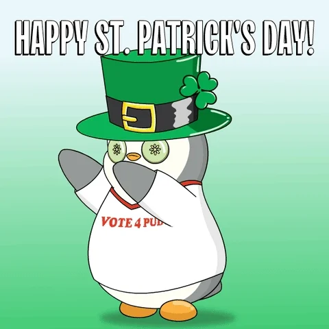 St Patricks Day Penguin GIF