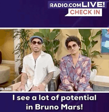 Check In Bruno Mars GIF by Audacy