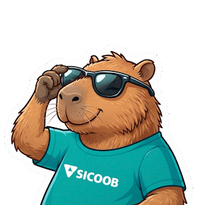 Capybara Capivara Sticker by Sicoob Alto Vale