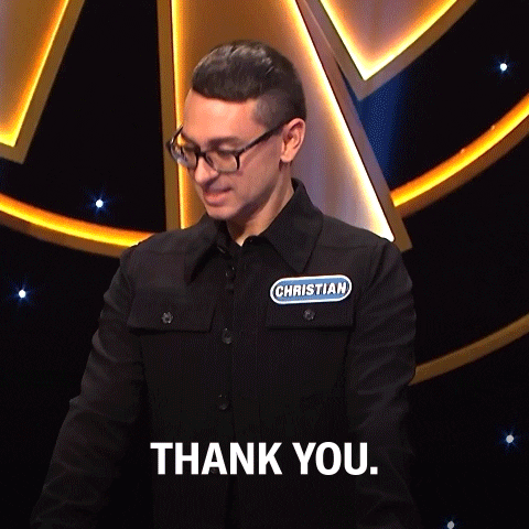 Game Show Thank You GIF by ABC Network