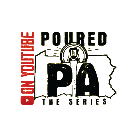 Poured In PA Sticker