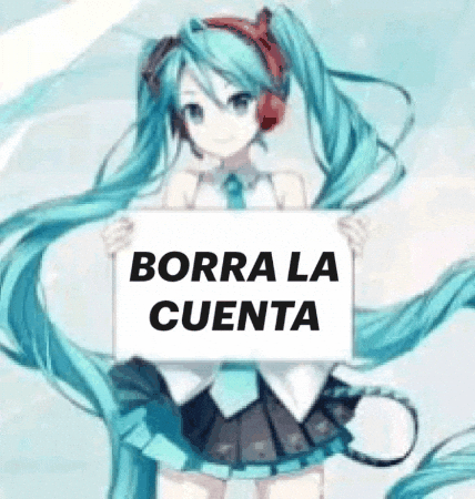 Hatsune Miku Delete Your Account GIF