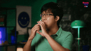 Nervous React GIF by Beauty and the Geek Australia