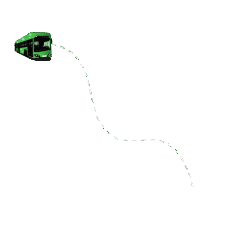 Bergisch Gladbach Bus Sticker by House of Yas