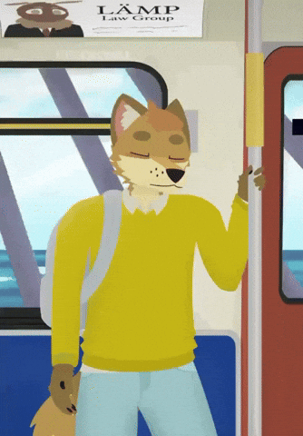Sleepy Public Transit GIF