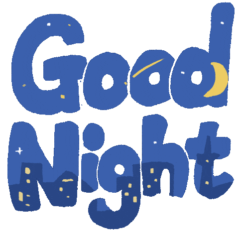 Glowing Good Night Sticker