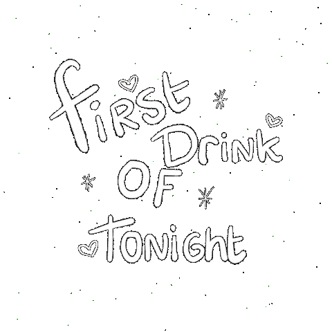 First Drink Sticker
