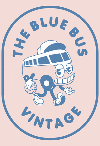 The Blue Bus Vintage GIF