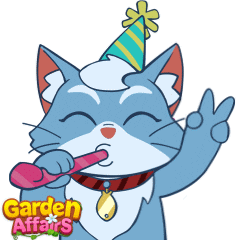 Happy Birthday Cat Sticker by GardenAffairs