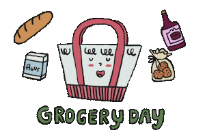 Groceries Totebag Sticker by cypru55