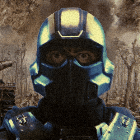 Thousand Yard Stare GIF