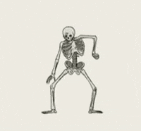 spooky skeleton gif transparent