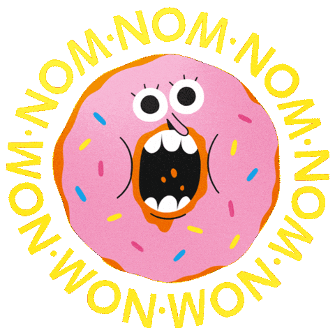 Hungry Donut Sticker