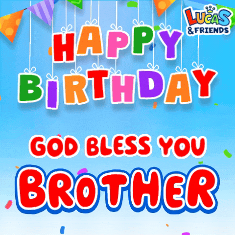 Happy Birthday GIF by Lucas and Friends by RV AppStudios