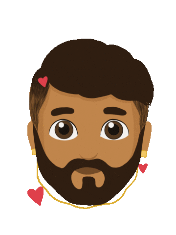 South Asian Heart Sticker