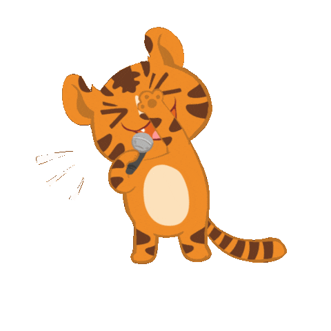 Tiger Hosting Sticker by Anak Rimba Books