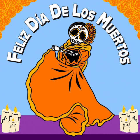 Day Of The Dead GIF by GIPHY Studios 2023