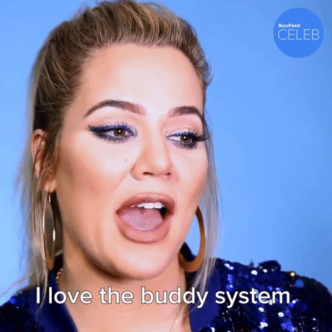 Khloe Kardashian Buddy System GIF by BuzzFeed