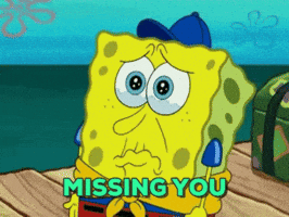 miss u spongebob squarepants GIF