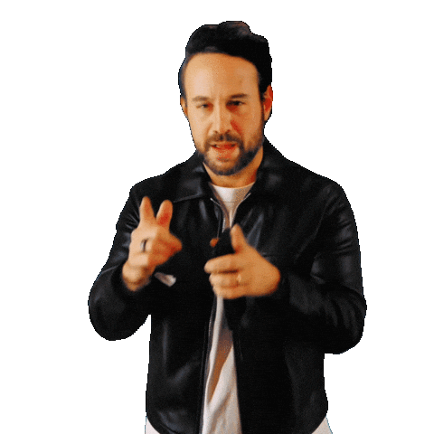 Mike Bruno Finger Guns Sticker