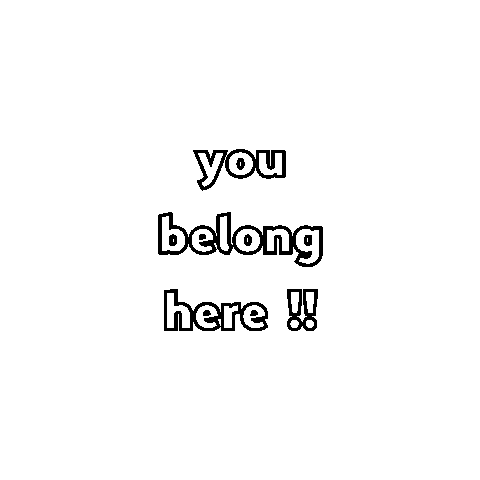 Family You Belong Here Sticker by empireythhorsham