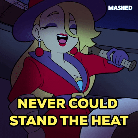 Im Hot Heat Wave GIF by Mashed