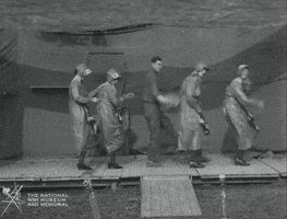 NationalWWIMuseum black and white performance military footage GIF