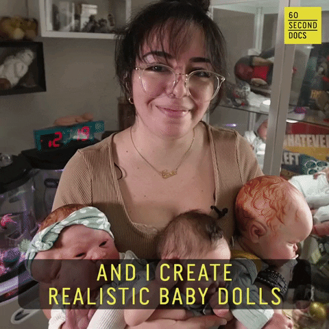Baby Doll Girl GIF by 60 Second Docs