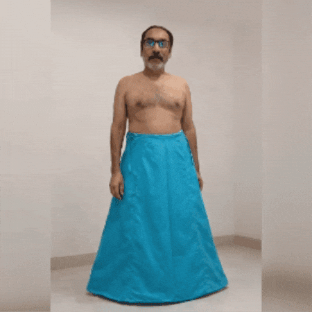 Salute Lungi GIF