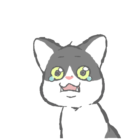 Cat Meow Sticker by GORO