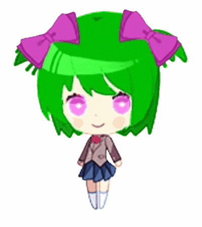 Awkward Green Hair GIF