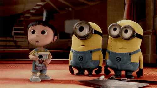  movies yes minions despicable me agnes GIF