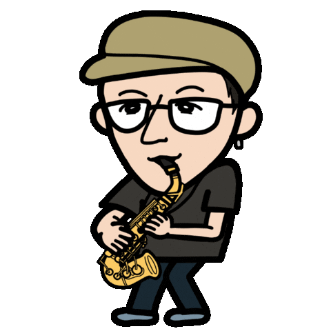 Saxophone Sax Sticker
