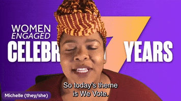We Vote GIF by Women Engaged