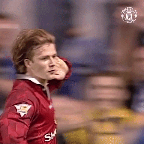 Celebrate David Beckham GIF by Manchester United