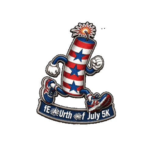 4Th Of July Sticker by Eau Claire Marathon