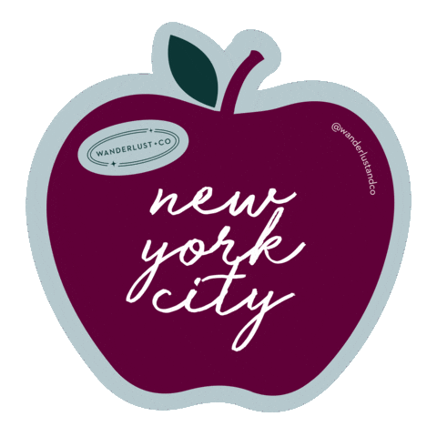 New York Christmas Sticker by Wanderlustandco