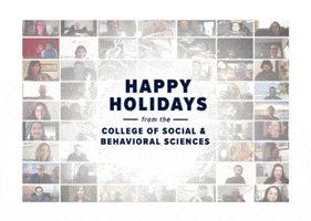 Sbsholiday GIF by College of Social and Behavioral Sciences