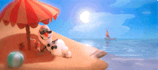 Beach Day Singing GIF by Walt Disney Animation Studios.