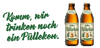 Beer Drinking Sticker by Pülleken