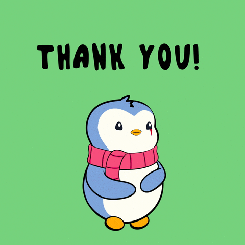 Thank U Love GIF by Pudgy Penguins